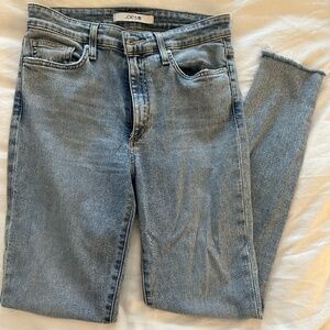 Joes high rise light wash skinny jeans